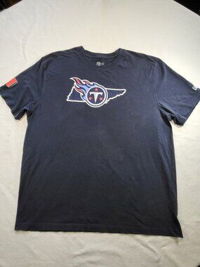 New Era Tennessee Titans 2XL Navy Graphic T-Shirt NFL Fan Gear